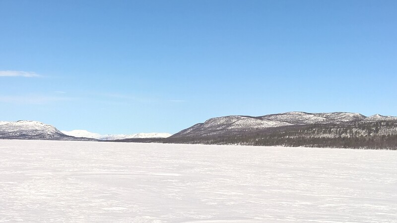 Anreise über Kiruna zur Huskyfarm