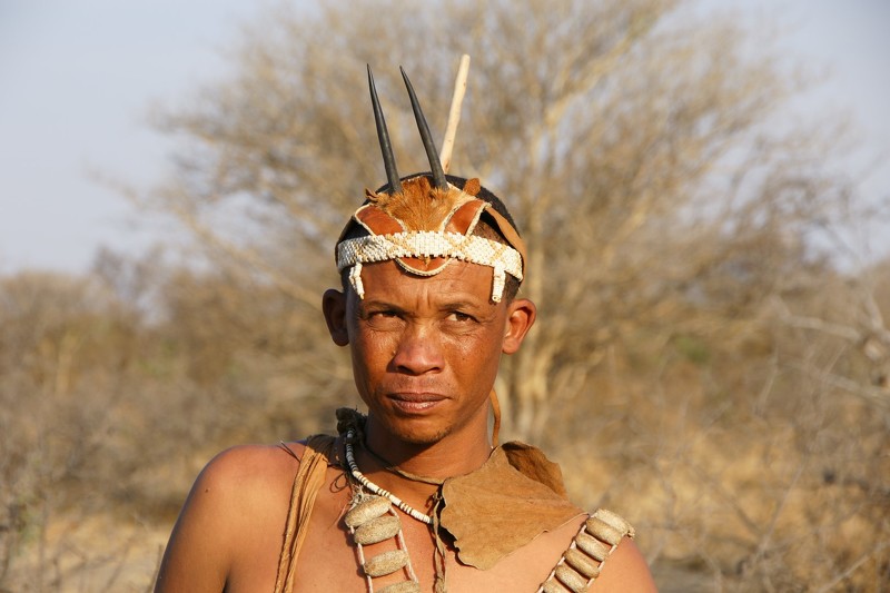 Beginn Ihrer Safari und Besuch eines Minderheitsstammes in Botswana