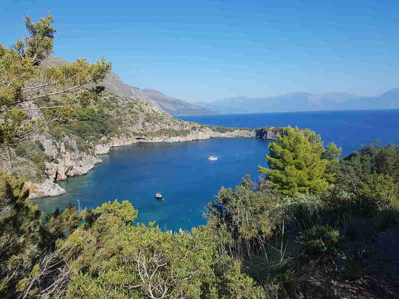 Kajaktour von Marina di Camerota zum Naturhafen Porto Infreschi 