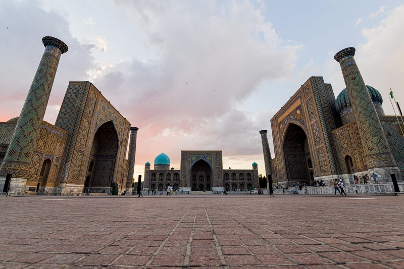 Ankunft in Samarkand, Sightseeing am Nachmittag