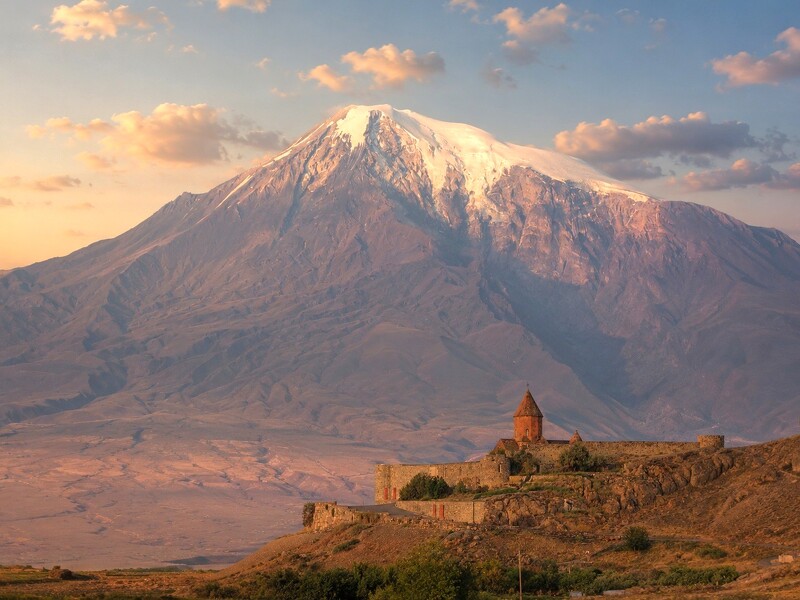 Kloster Khor Vhirap mit Ararat Panorama