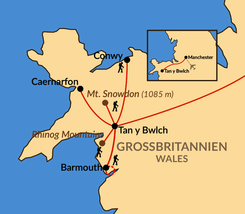Karte: Sagenhaftes Wales