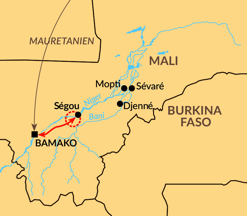 Karte: Das „Festival sur le Niger“ in Ségou