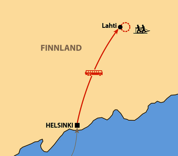 Karte: Skimarathon Finlandia Hiihto 