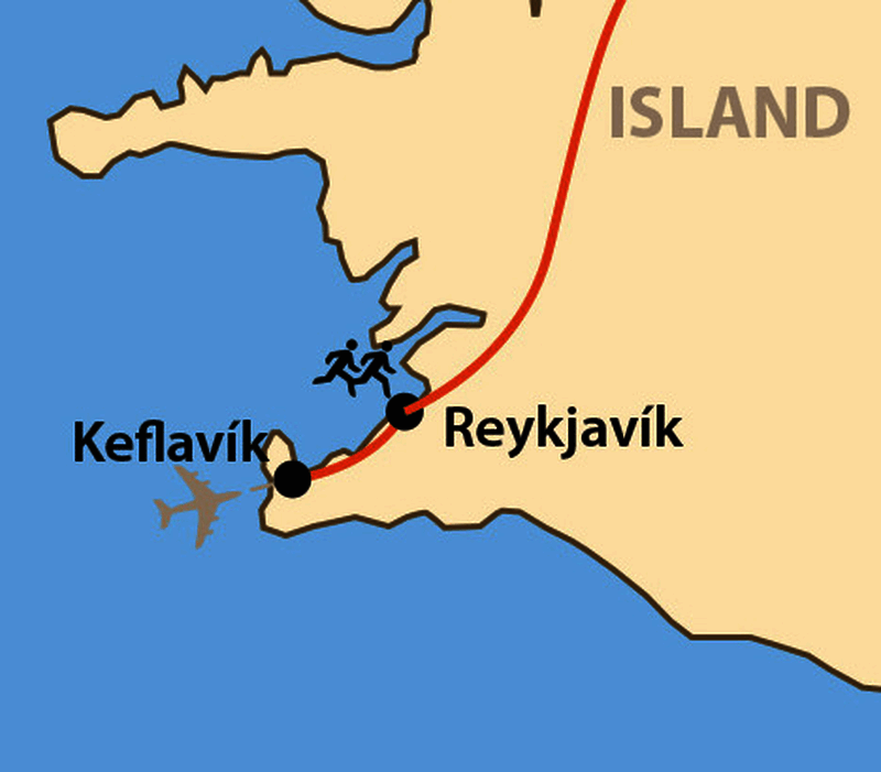 Karte: Reykjavík-Marathon 
