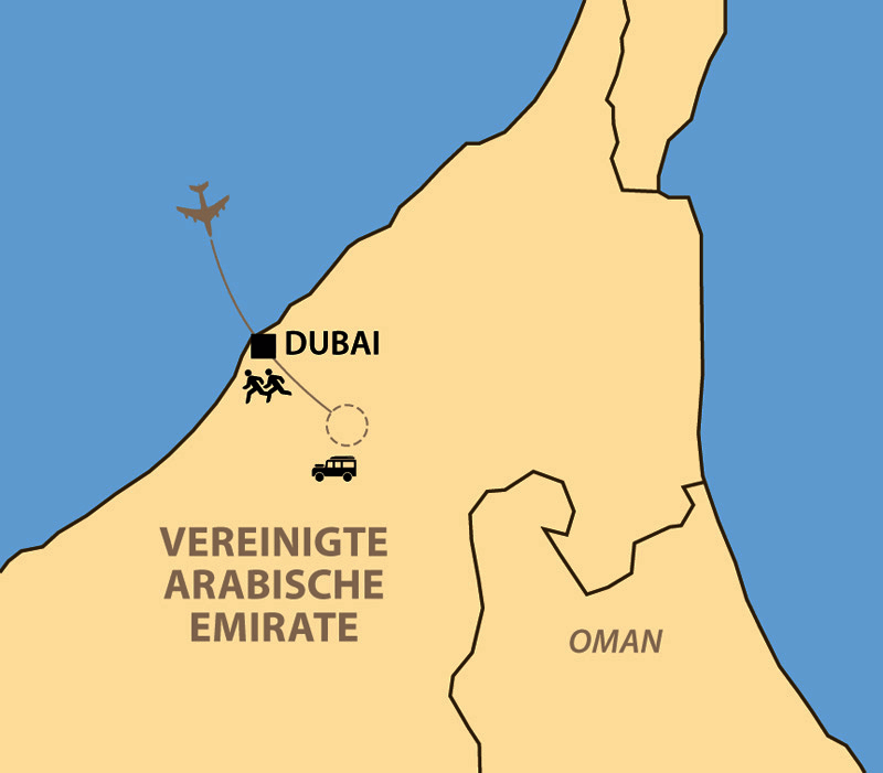 Karte: Dubai Marathon 