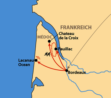 Karte: Médoc-Marathon