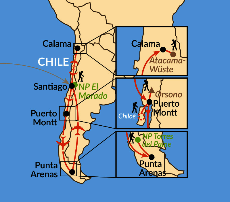 Wanderreise Chile Atacamawuste Seengebiet Chiloe Torres Del Paine Schulz Aktiv Reisen