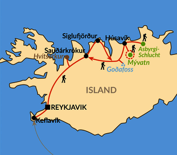 Karte: „Mein Island“ im Winter