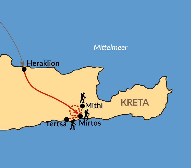 Karte: Kreta im Winter