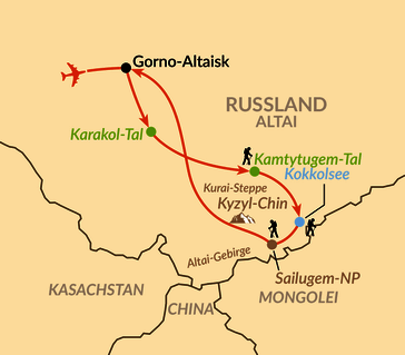 Karte: Altai – im Land der Schneeleoparden