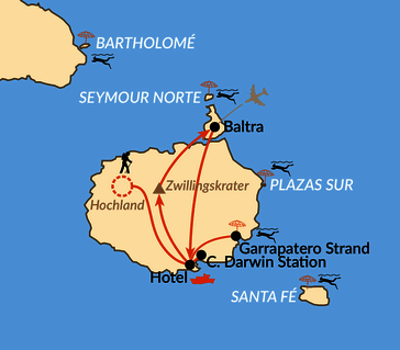 Karte: Verlängerung: Wunderwelt Galapagos