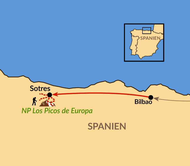 Karte: Nationalpark Picos de Europa 