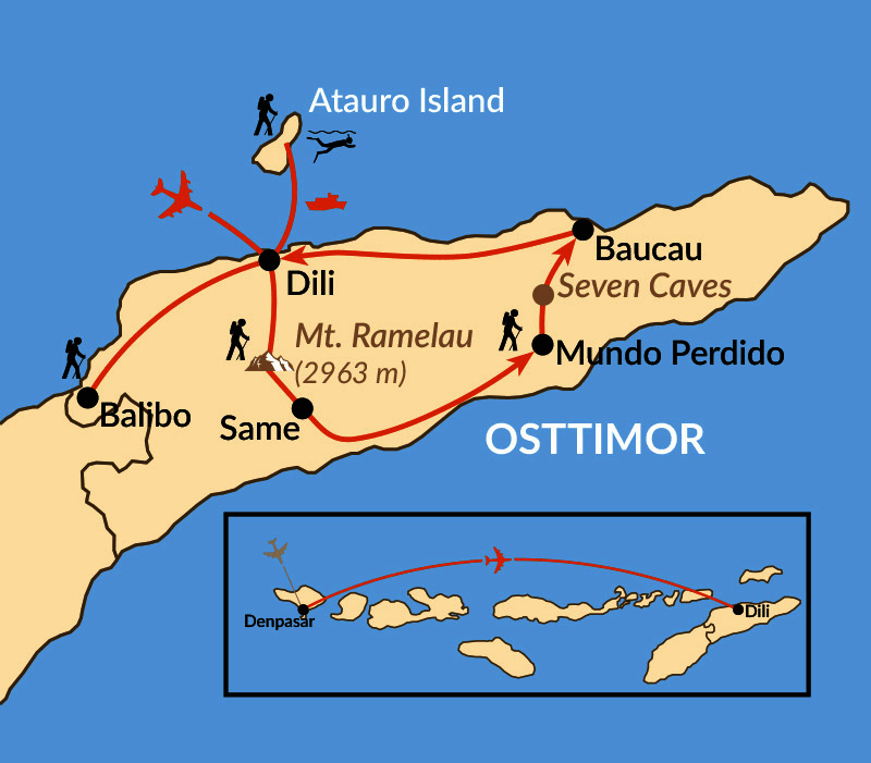 Karte: Osttimor - Abenteuer in einem unberührten Land