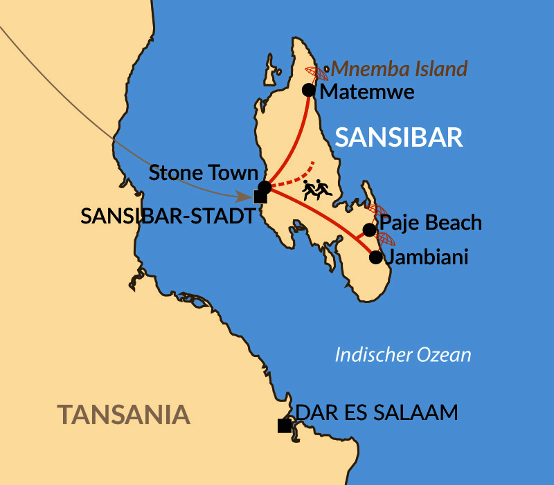Karte: Sansibar Marathon