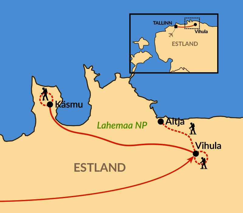 Karte: Estnische Auszeit