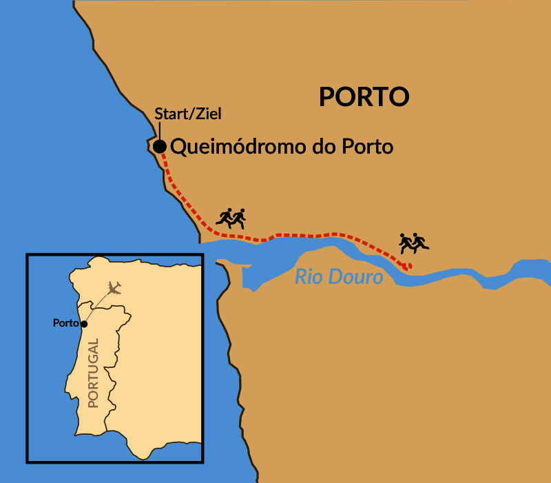 Karte: Porto Marathon