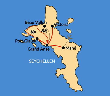 Karte: Seychellen Trailrun 
