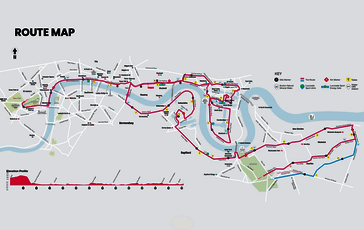 Karte: TCS London Marathon