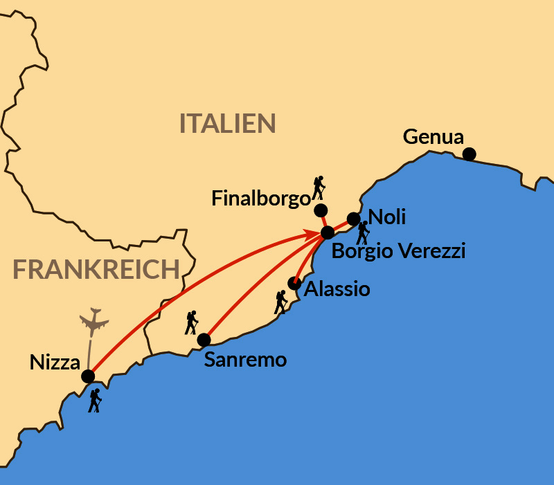 Karte: Faszination Italienische Riviera