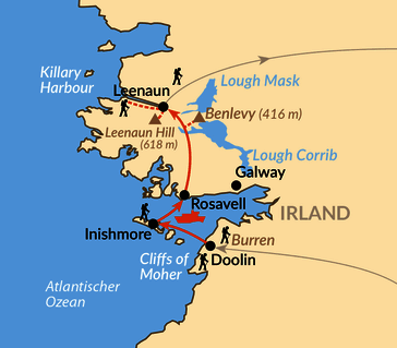 Karte: Irlands wilder Westen