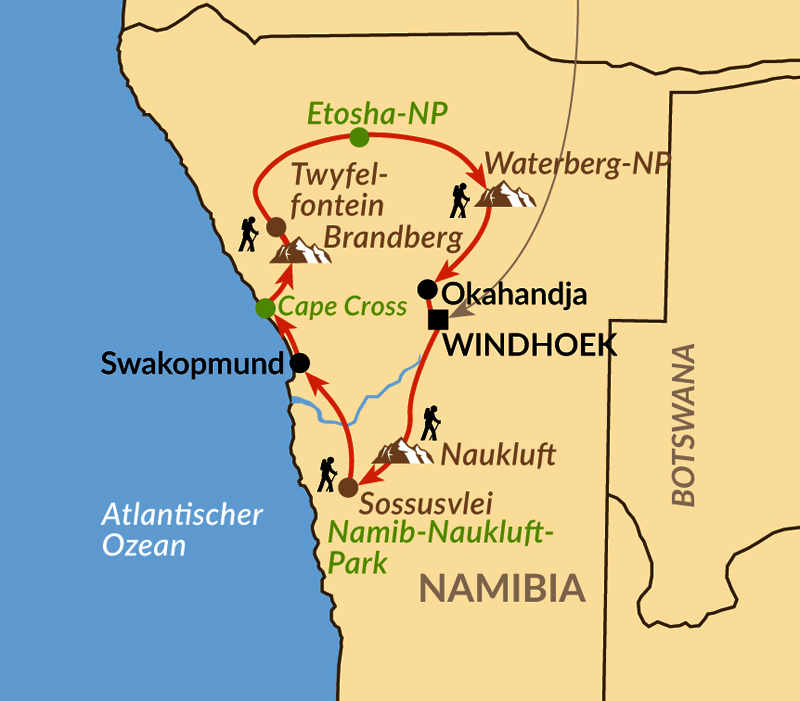 Malaria Karte Namibia