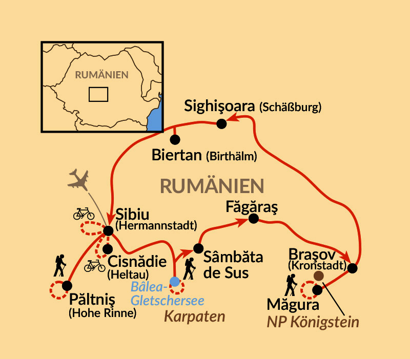 Stadtführung Sibiu/Hermannstadt, Siebenbürgen, Rumänien buchen