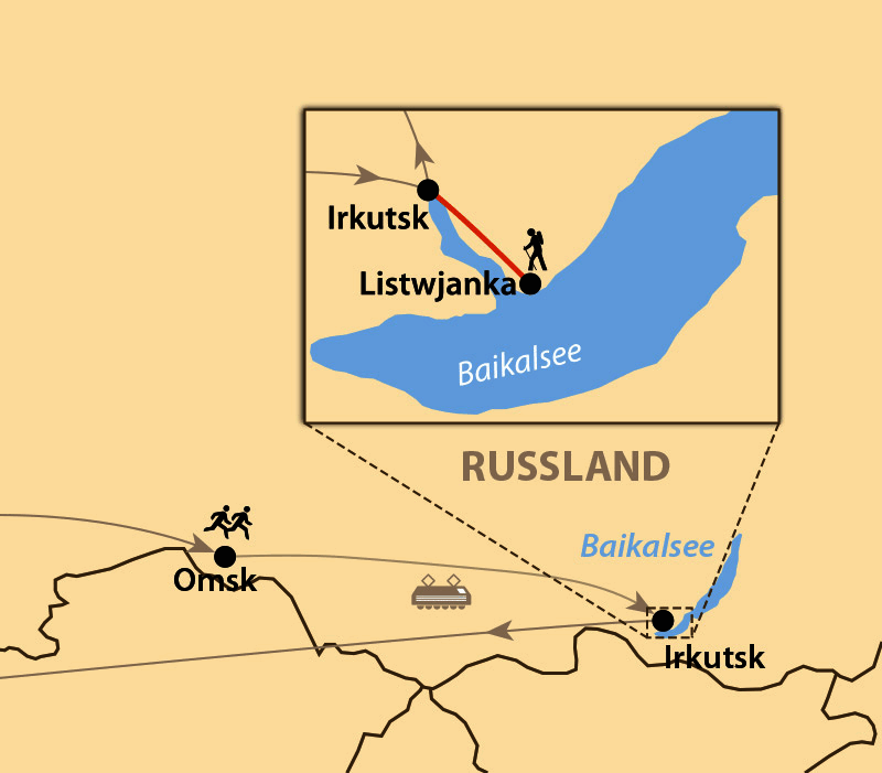 Karte: Siberian Ice Half Marathon