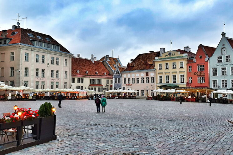 Ein wahres Kleinod - die Altstadt von Tallinn. Hier der wunderschöne Marktplatz