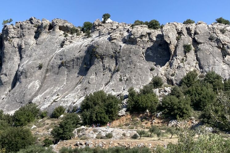 Auf Kreta eher ungewöhnliche Felsformationen in den Bergen bei Anatoli