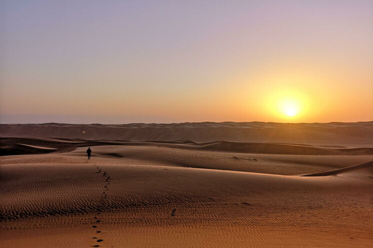 Einen kompletten Tag verbringen Sie wandernd in der Wüste.