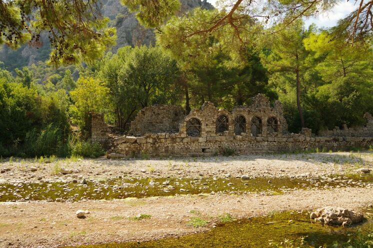 Unweit von Cirali liegt die antike Stadt Olympos