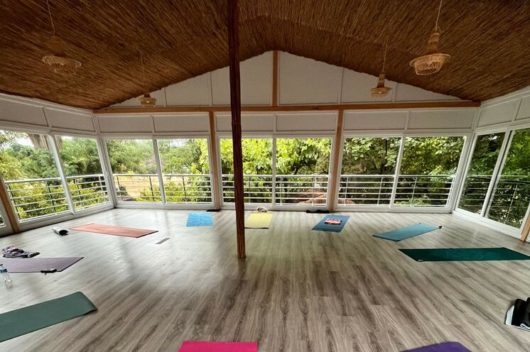 Im Yoga-Pavillon der Pension beginnen Sie den Tag und lassen diesen wohltuend ausklingen.