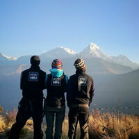 Blick vom Poon Hill auf die 8000er - willkommen in Nepal