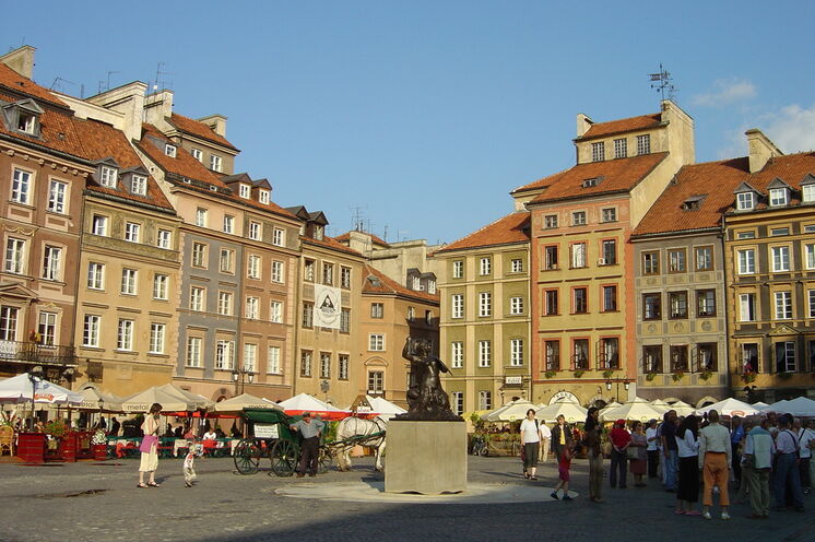 Ein Rundgang durch die Altstadt Warschaus (Polens Hauptstadt) erleben Sie am 2. Tag